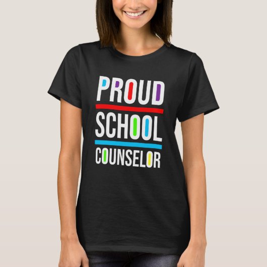 Proud School Counselor Africa Pride Black History T-shirt (Voorkant)