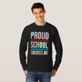 Proud School Counselor Africa Pride Black History T-shirt (Voorkant volledig)
