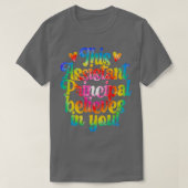 Proud schoolassistent hoofdwaardetoefening t-shirt (Design voorkant)