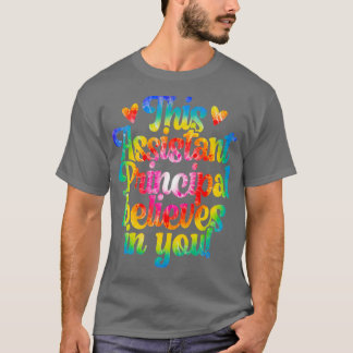Proud schoolassistent hoofdwaardetoefening t-shirt