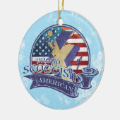 Proud Scottish American Kerstmis Ornament (Links)