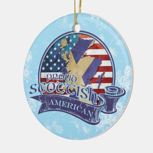 Proud Scottish American Kerstmis Ornament (Links)