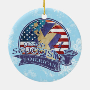Proud Scottish American Kerstmis Ornament