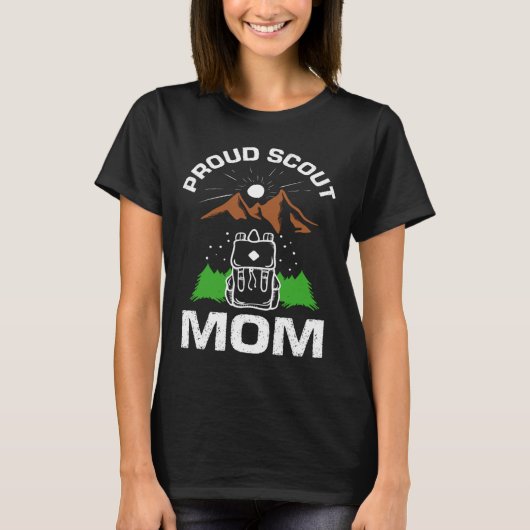 Proud Scout mam-idee voor moederdag Gift T-shirt (Voorkant)