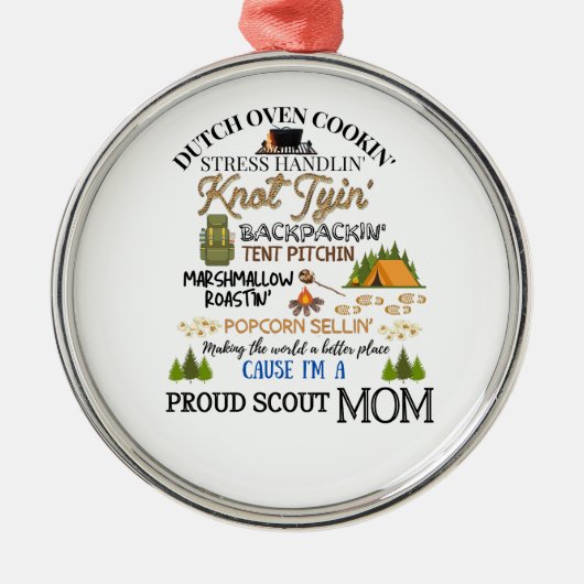 Proud Scout Mam Ornament (Voorkant)