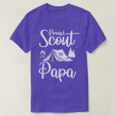 Proud Scout Papa Camping Scouting Tent Scout T-shirt (Design voorkant)