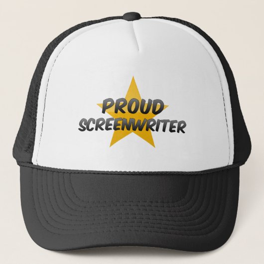 Proud Screenwriter Trucker Pet (Voorkant)