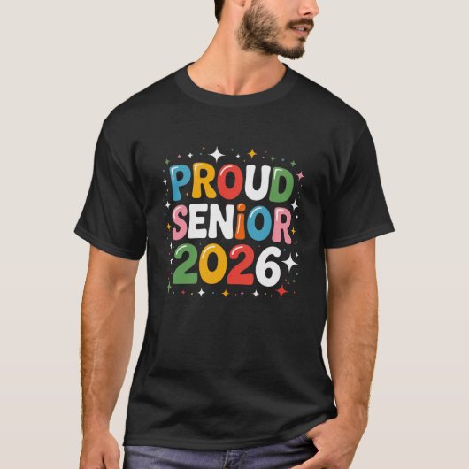 Proud Senior 2026 Shirt – Graduation Class of 2026 (Voorkant)