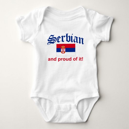 Proud Serbian Romper (Voorkant)