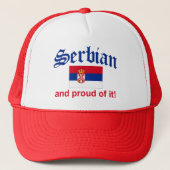 Proud Serbian Trucker Pet (Voorkant)