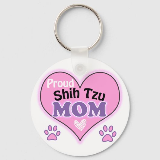 Proud Shih Tzu Mam Sleutelhanger (Voorkant)