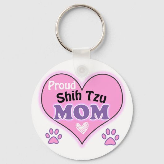Proud Shih Tzu mama Sleutelhanger (Voorkant)