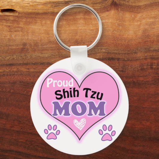 Proud Shih Tzu mama Sleutelhanger (Voorkant)