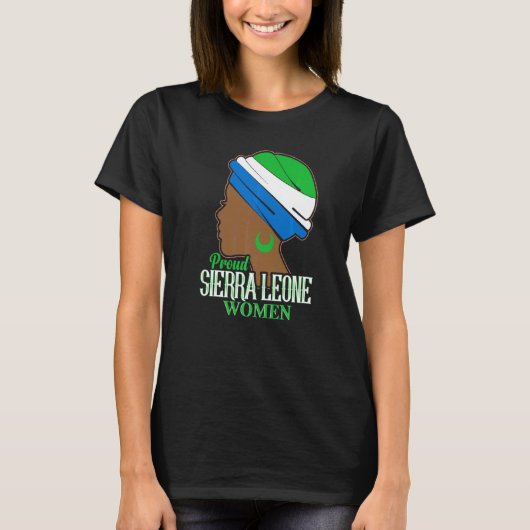 Proud Sierra Leone Women Sierra Leone T-shirt (Voorkant)