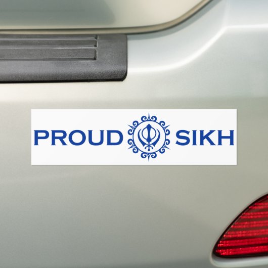 PROUD SIKH Bumpersticker (Op auto)