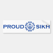 PROUD SIKH Bumpersticker (Voorkant)
