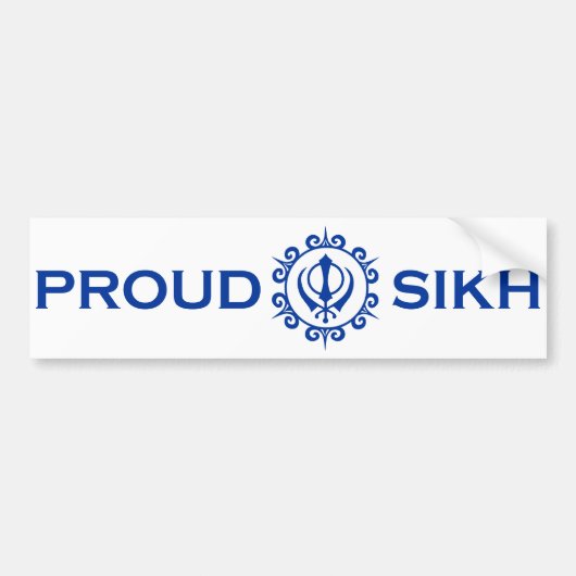 PROUD SIKH Bumpersticker (Voorkant)