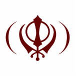 Proud SIKH Logo Magnet Staand Fotobeeldje<br><div class="desc">Khanda Logo Magnet</div>