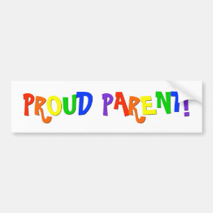Proud Single Parent Gay Rainbow-Bumpersticker Bumpersticker