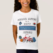  Proud Sister | Elementair Afstuderen van de Jonge T-shirt (Voorkant)