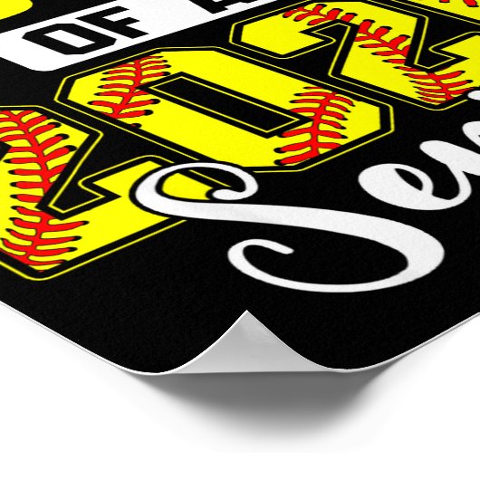 Proud Sister Of A 2026 Senior Softball Graduate  Poster (Hoek)