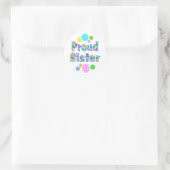 Proud Sister Ronde Sticker (Tas)