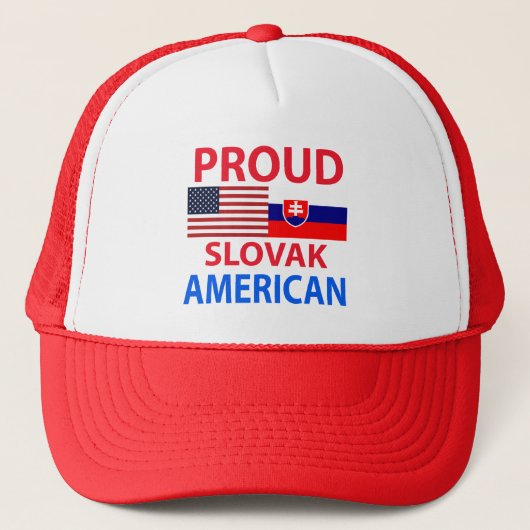 Proud Slowaaks Amerikaans Trucker Pet (Voorkant)
