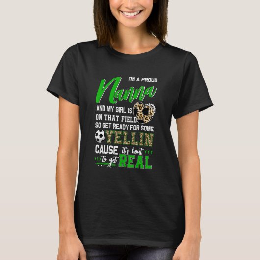 Proud Soccer Nanna Soccer Family Matching T-shirt (Voorkant)