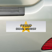 Proud Social Worker Bumpersticker (Op auto)