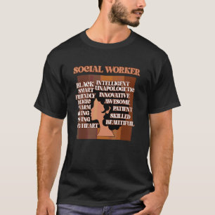 Proud Social Worker werkt in loondienst maand Grap T-shirt