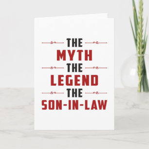 Proud Son in law Father in law Lawsuit Funny Gift Kaart