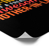 Proud Son In Law Of A Freaking Awesome Mother In L Poster (Hoek)