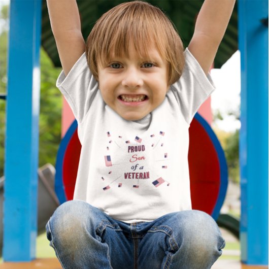 Proud Son of a Veteran | Patriotic Flag 