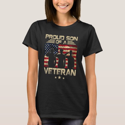 Proud Son Of A Veteran T-shirt (Voorkant)