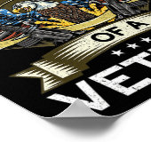 Proud Son of a Veteran USA Flag Proud American Ve Poster (Hoek)