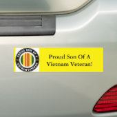 Proud Son of a Vietnam Veteran Bumpersticker (Op auto)