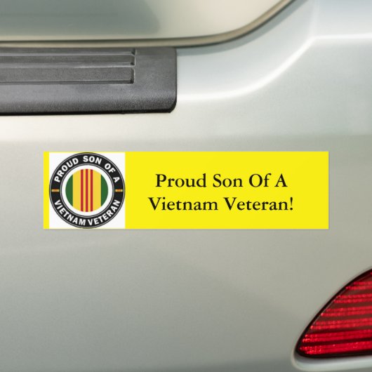 Proud Son of a Vietnam Veteran Bumpersticker (Op auto)