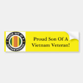Proud Son of a Vietnam Veteran Bumpersticker (Voorkant)