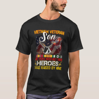 Proud Son of a Vietnam Veteran Mijn vader moeder i T-shirt