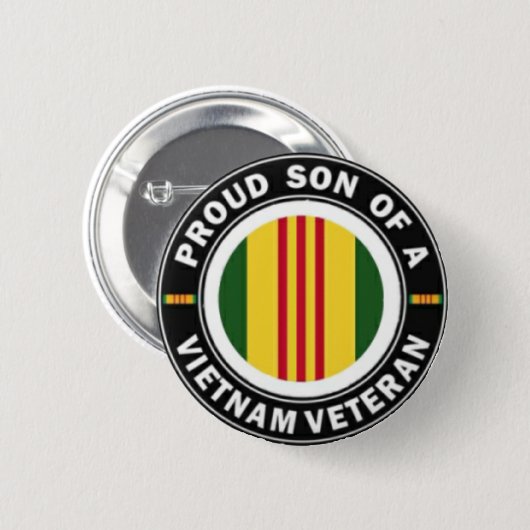 Proud Son of Vietnam Vet Button (Voorkant /achterkant)