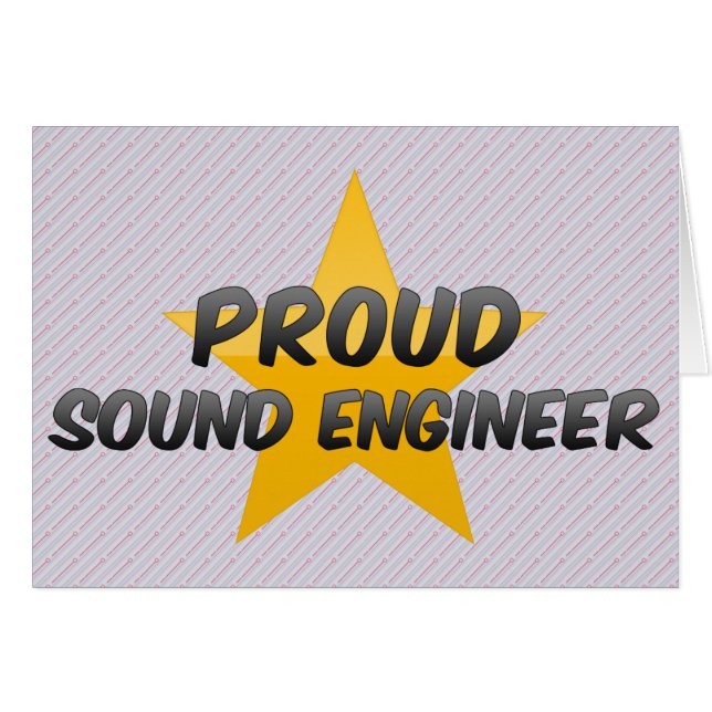Proud Sound Engineer (Voorkant Horizontaal)
