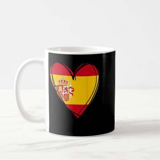Proud Spanish Boy Girl Aunt Dad Mom Spain Flag Hea Koffiemok (Links)