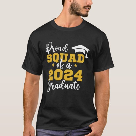 Proud Squad of the Graduate 2024 T-shirt (Voorkant)