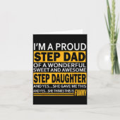Proud Step Dad Father Day Gift For Stepdad From St Kaart (Voorkant)