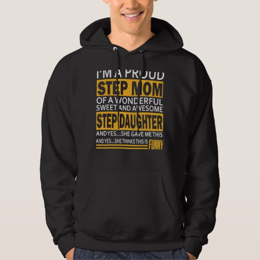 Proud Step Mam Dag voor Stepmam uit Stepdau Hoodie (Voorkant)