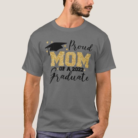 Proud Step Mam van klasse 2022 Afstuderen Senior T-shirt (Voorkant)