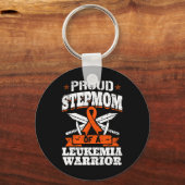 Proud Stepmamma van een leukemiekemiesurk Bloo Sleutelhanger (Voorkant)