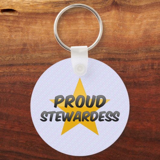 Proud Stewardess Sleutelhanger (Voorkant)