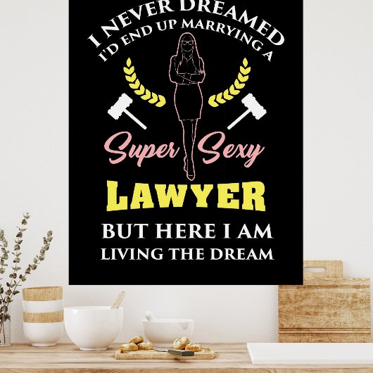 Proud Super Lawyer Lady Poster (Keuken)