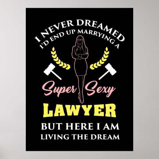 Proud Super Lawyer Lady Poster (Voorkant)